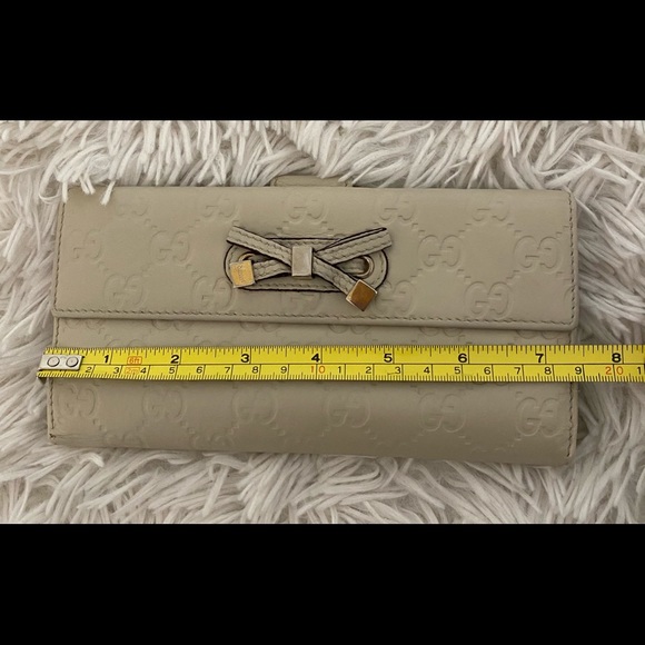 Pre-Owned Gucci Bow Guccissima Long Wallet - Picture 11 of 12